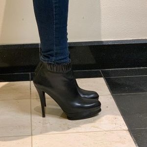 Stuart Weitzman black leather boots